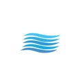 Water wave icon vector