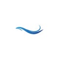 Water wave icon vector