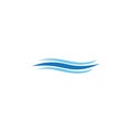 Water wave icon vector