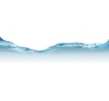 Water Wave Isolated White Background Royalty Free Stock Photo