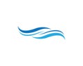 Water wave logo illustration