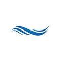 Water Wave Logo Template. vector Icon illustration Royalty Free Stock Photo