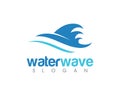 Water wave Logo Template vector Royalty Free Stock Photo