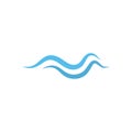 Water Wave natural icon Logo Template. vector Icon illustration