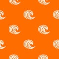 Water wave pattern vector orange Royalty Free Stock Photo