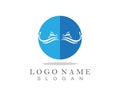 Water wave spalsh logo Template Royalty Free Stock Photo