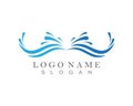 Water wave spalsh logo Template