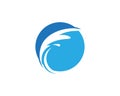 Water Wave spash logo vector symbol and icon