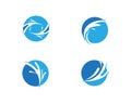 Water Wave spash logo vector symbol and icon