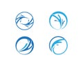 Water Wave spash logo vector symbol and icon