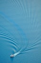 The water wave of a speedboat Royalty Free Stock Photo