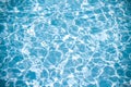 Water wave in swimming pool blue and white seamless patterns background Royalty Free Stock Photo