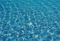 Water wave in swimming pool with light reflecting. Texture background Royalty Free Stock Photo