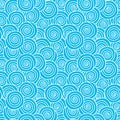 Water wave swirls seamless pattern Royalty Free Stock Photo