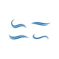 Water Wave symbol and icon Logo Template