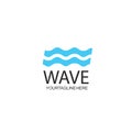 Water Wave symbol and icon Template vectordesign web Royalty Free Stock Photo