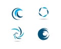 Water Wave ,vortex symbol and icon Logo Royalty Free Stock Photo