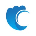 Water waveocean logo Royalty Free Stock Photo