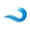 Water waveocean logo Royalty Free Stock Photo