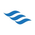 Water waveocean logo Royalty Free Stock Photo