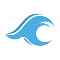 Water waveocean logo Royalty Free Stock Photo