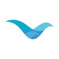 Water waveocean logo Royalty Free Stock Photo