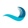 Water waveocean logo Royalty Free Stock Photo
