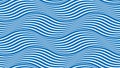 Water waves seamless pattern, vector curve lines abstract repeat