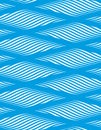 Water waves seamless pattern, vector curve lines abstract repeat Royalty Free Stock Photo