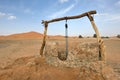 Water well in Sahara Desert, Morocco Royalty Free Stock Photo