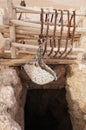 Water well in Sahara Desert, Morocco Royalty Free Stock Photo