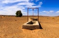 Water well in the Sahara desert Royalty Free Stock Photo