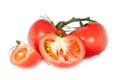 Water wetted tomatoes