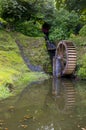 The water wheel and mill race at Beech Hill Hotel Londonderry Royalty Free Stock Photo