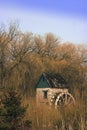 Water wheel in park