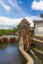 Water wheel is a symbol of Lijiang old town , the World Heritage Site in 1997 , China Royalty Free Stock Photo