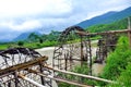 Water wheel - a tool of mountan people which take water from river to their field automa PuLuong - so fresh, so cool, really great