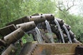 Water Wheels with water Royalty Free Stock Photo