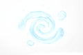 water whirlpool in the air floating on white background Royalty Free Stock Photo