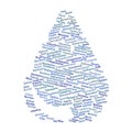 Water Word Cloud Royalty Free Stock Photo