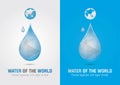 Water of the world icon sign symbol. Creative marketing.
