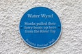 Water Wynd Plaque in Dunkeld, Scotland