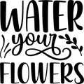 Water Your Flowers, Spring Vector