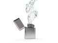 Water Zippo Royalty Free Stock Photo