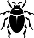 waterbug Black Silhouette Generative Ai Royalty Free Stock Photo