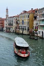Waterbus on the No2 route on the Grand Canal Venice Italy