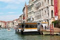 Waterbus stop Ca'D'Oro in Venice, Italy Royalty Free Stock Photo