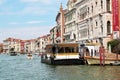 Waterbus stop Ca'D'Oro in Venice, Italy Royalty Free Stock Photo