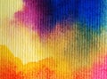 Watercolor art background abstract colorful textured