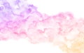 Watercolor abstract background of blue, purple, pink and yellow colors. Abstract pastel gradient illustration Royalty Free Stock Photo